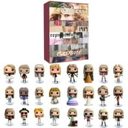 Music Lover Taylor Statues Advent Calendar 3D Vinyl Figures 24 Days Xmas Swift Countdown Calendar Taylor Pop Gift for Kids Teens Christmas Advent Calendar 2024 Contains 24 Gifts