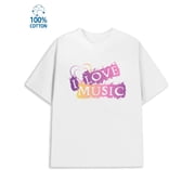 Music Lover Tee men lover white Regular Fit, Everyday Comfort, Comfortable Casualwear, Urban Style taylor full Fashion Unisex Shirt Graphic Tee tshirts