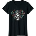 thumbnail image 1 of Music Lover Treble Clef Heart Music Notes Musician Music T-Shirt, 1 of 3