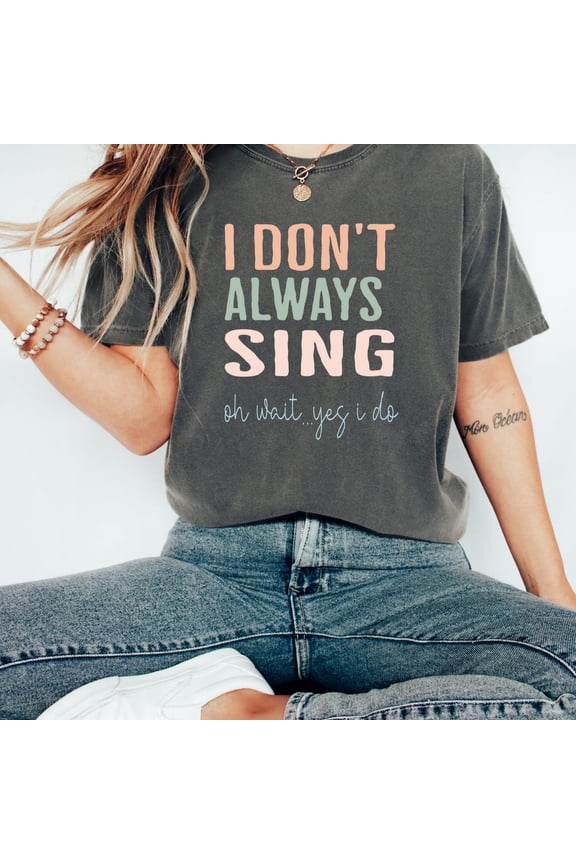 Music Lover Unisex Garment-Dyed T-Shirt, Theatre Singer Karaoke Teacher Shirt, Musician Tee, F5090