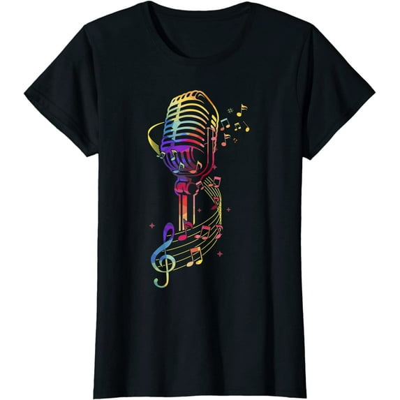 Music Loving Microphone Gift Design Musicians T-Shirt