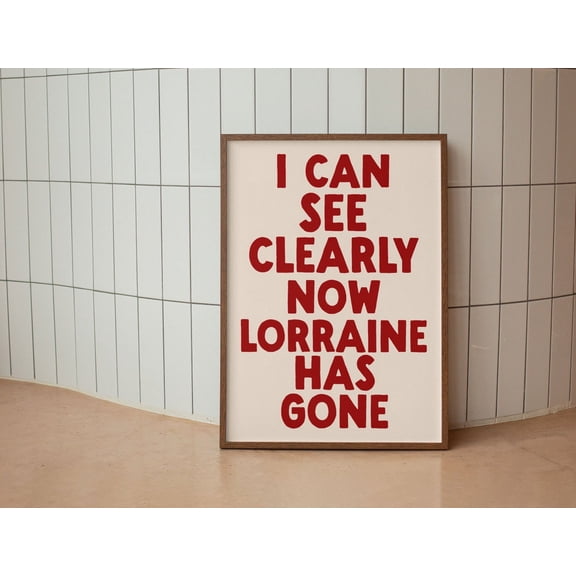 Music Lyric Inspired Maximalist Wall Art Decor Unframed Paper Print