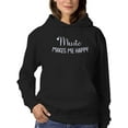 thumbnail image 1 of Music Makes Me Happy Hoodie Women -Smartprints Designs, Female Large, 1 of 4