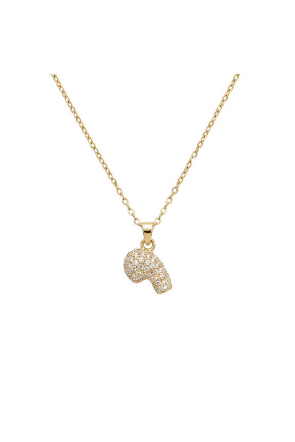 Music Microphone Pendant Necklace for Women Gold Tone Chain Cute Singer Theme Jewelry Gift Fashion Accessory