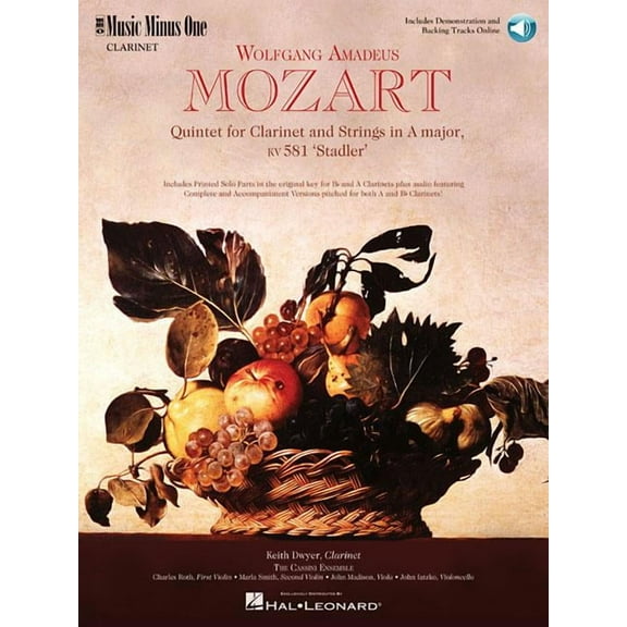 Music Minus One (Numbered): Mozart Quintet in A, Kv581 Book/Online Audio (Other)