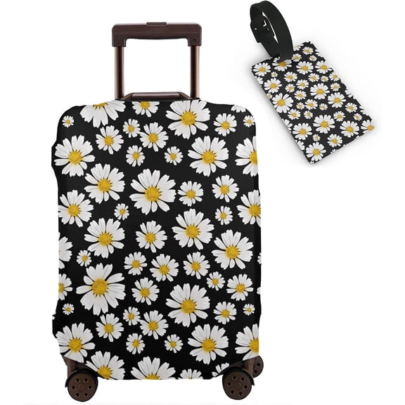 Music Monkey Travel Luggage Cover Suitcase Protector Polyester Washable Baggage M Size (23-26 Inch) style14