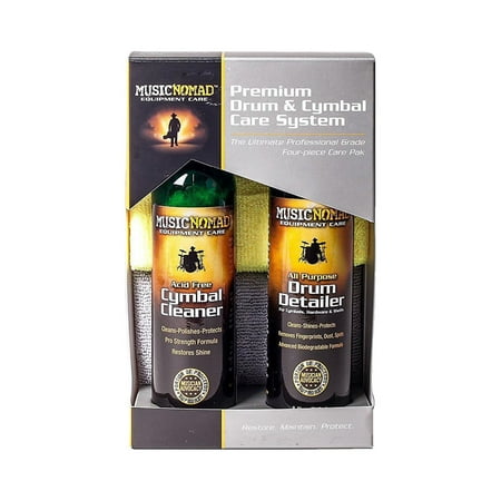 Music Nomad Premium Drum & Cymbal Care System 4-Pack