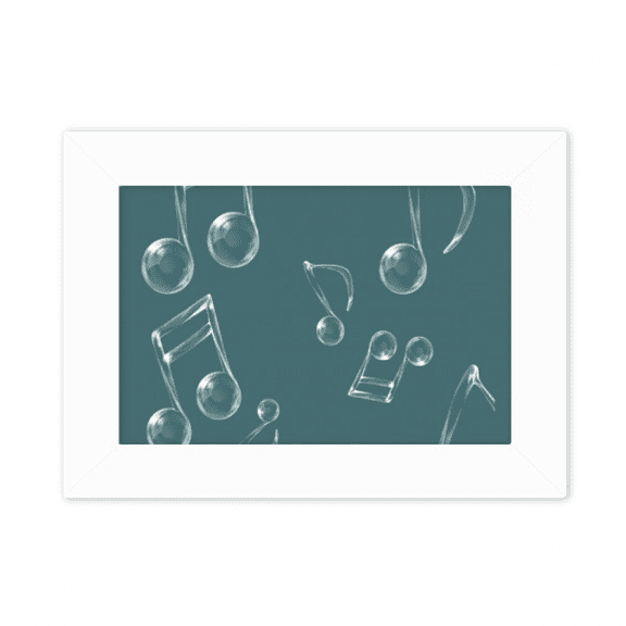 Music Notation Bubble Combination Pattern Photo Mount Frame Picture Art Painting Desktop 5x7 inch