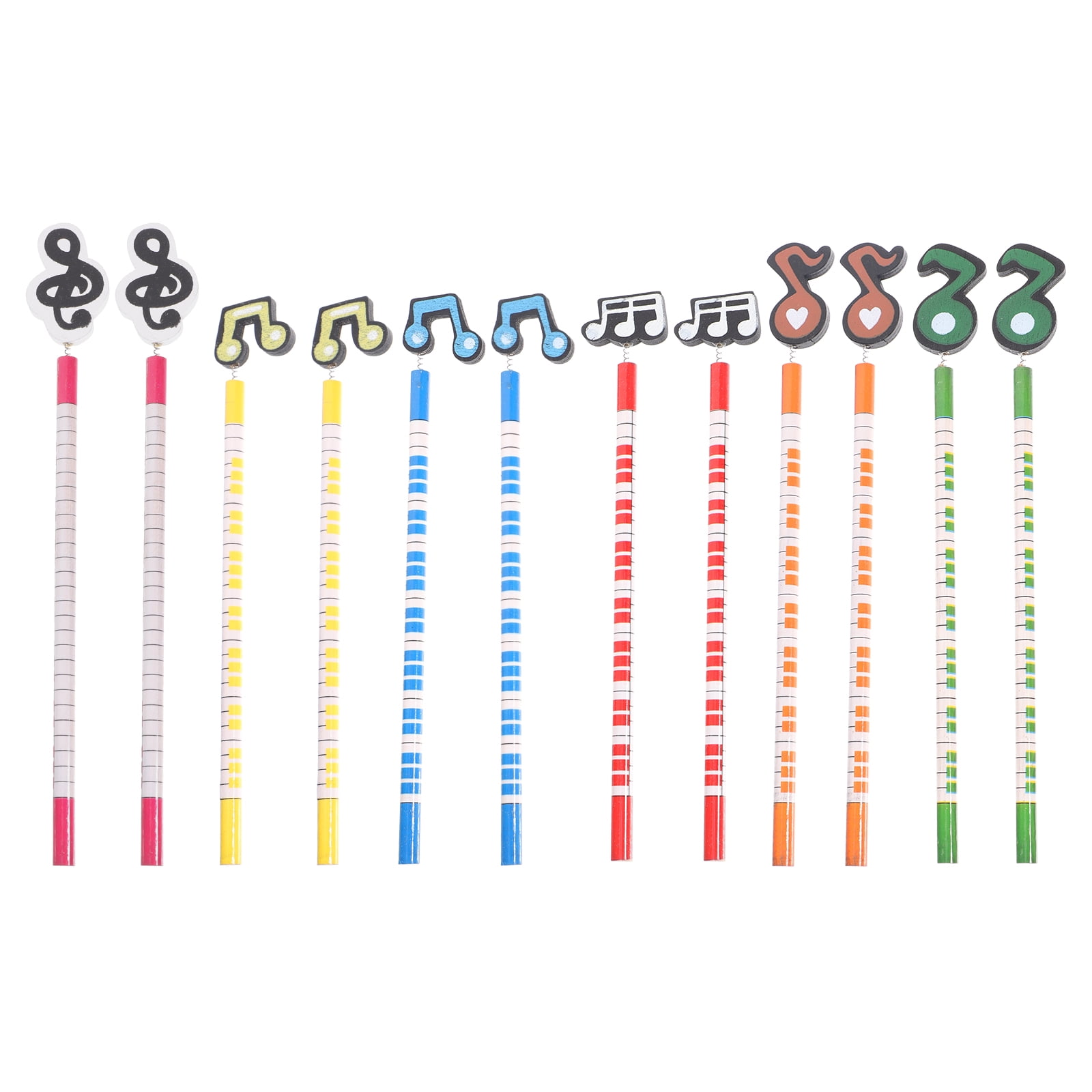 Qnmwood Musical Note Pencils 12pcs Music Themed Drawing/Writing Kids