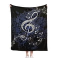 thumbnail image 1 of Music Note Blanket , Music Decor Comfortable Warm Blanket, Light Weight Cozy Plush Blanket ,for All Season Living Room Bedroom Couch 80"x60", 1 of 6