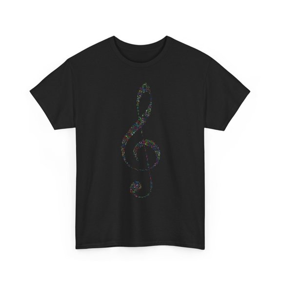 Music Note Clef Musical Guitar Graphic Design For Everyday Style Shirt, Size S-5XL