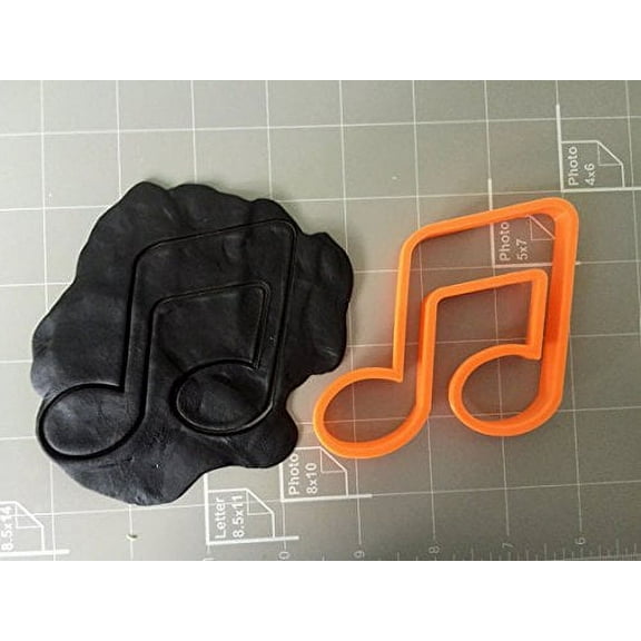 Music Note Cookie Cutter (2) (3 inch)- Fast Shipping - Sharp Edges - Exceptional Quality