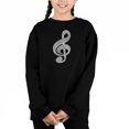 thumbnail image 1 of Music Note - Girl's Word Art Crewneck Sweatshirt, 1 of 3
