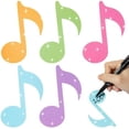 thumbnail image 1 of Music Note Glitter Cutouts - 100Pcs Colorful Music Notes Themed Paper Cut-Outs Musical Notes Shaped Paper Die Cut for Concert Party Baby Shower Home School Classroom Bulletin Border Wall Decoration, 1 of 7