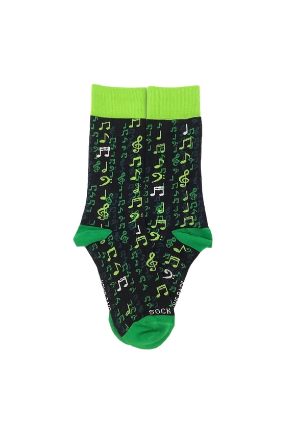 Music Note Matrix Socks from the Sock Panda (Adult Small - Shoe Sizes 2-5)
