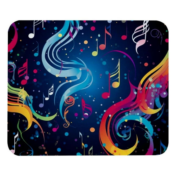 Music Note Mouse Pad for Wireless Mouse Home Office Desk Laptop with Rubber Base