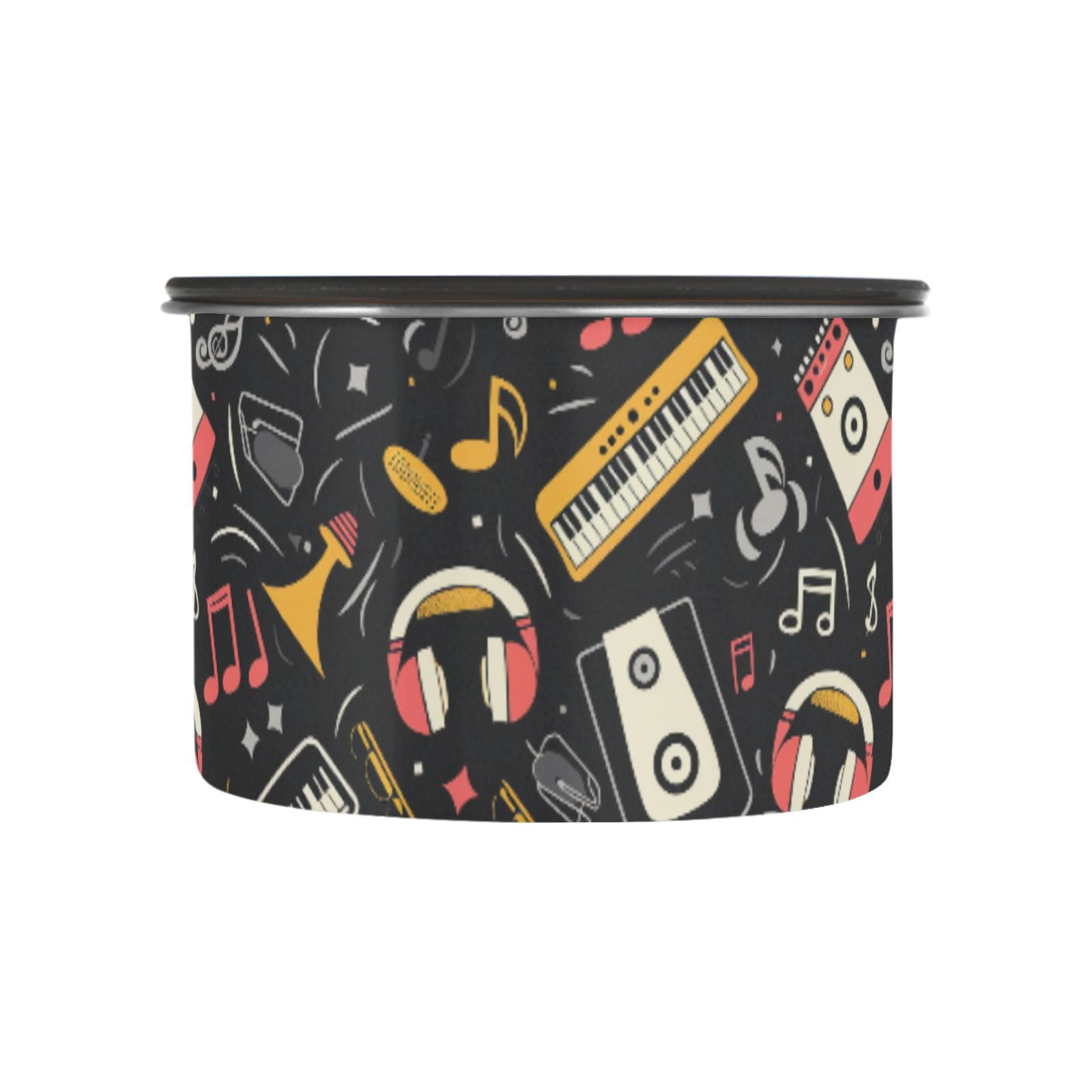 Music Note Musical Instrument Airtight Coffee Bean Canister 17oz Food ...