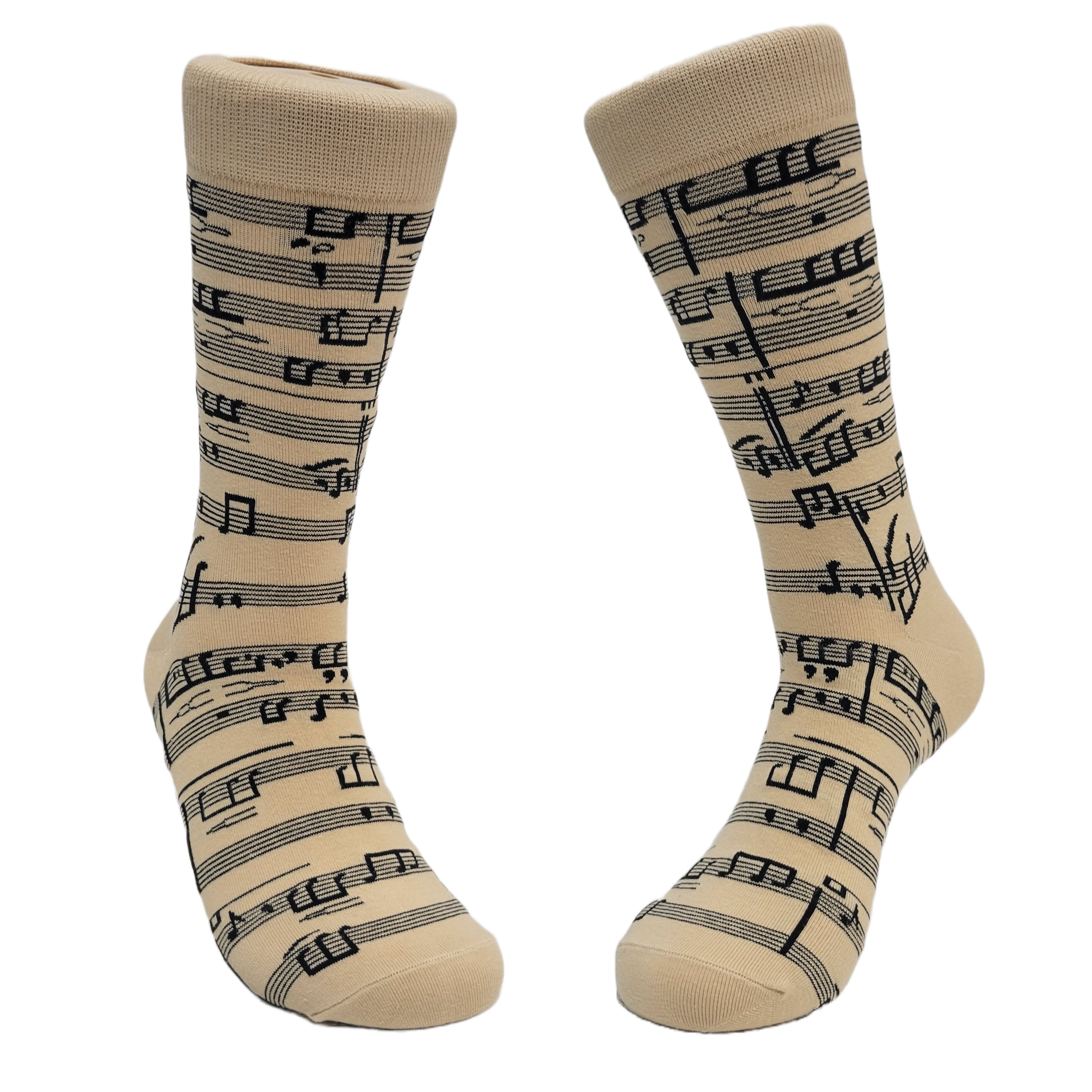 Music Note Pattern Socks from the Sock Panda (Adult Large)