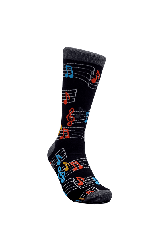 Music Note Pattern Socks from the Sock Panda Size: Large