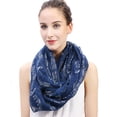 thumbnail image 1 of Music Note Print Infinity Scarf, 1 of 4