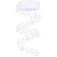 thumbnail image 1 of Music Note Ribbon 10 Yards White Decorative Hollow Out Wrapping Ribbon Trim Clothing Accessories for Scrapbooking Wrapping Music Birthday Party Decor, 1 of 7