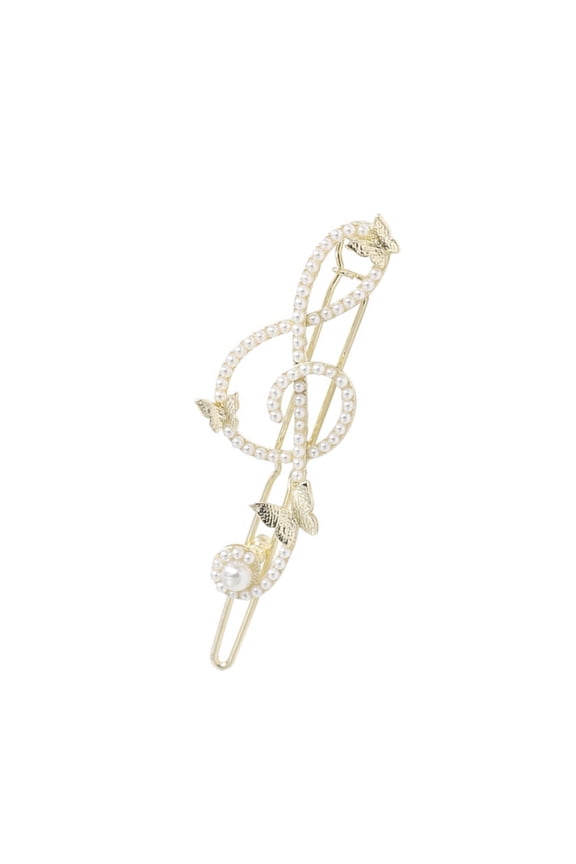 Music Note Shape Hair Clip Sweet Side Clip Hairpin Women Hair Styling Tool for Side Hair 2000s Korean Styles Headdress