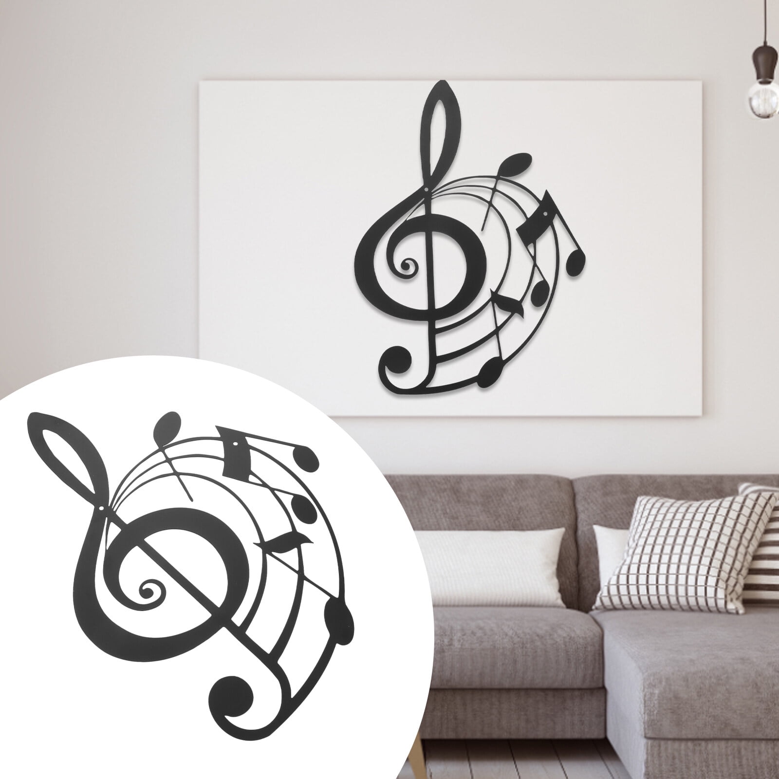 Music Note Shape Wall Art Iron Music Note Wall Art Music Note Metal
