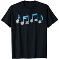 thumbnail image 1 of Music Note Snowflake Winter Music Teacher Christmas Costume T-Shirt, 1 of 5
