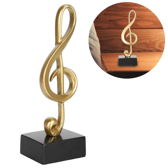 Music Note Statue Sculpture Figurine Symbol Ornaments Decoration for Home Office Desk