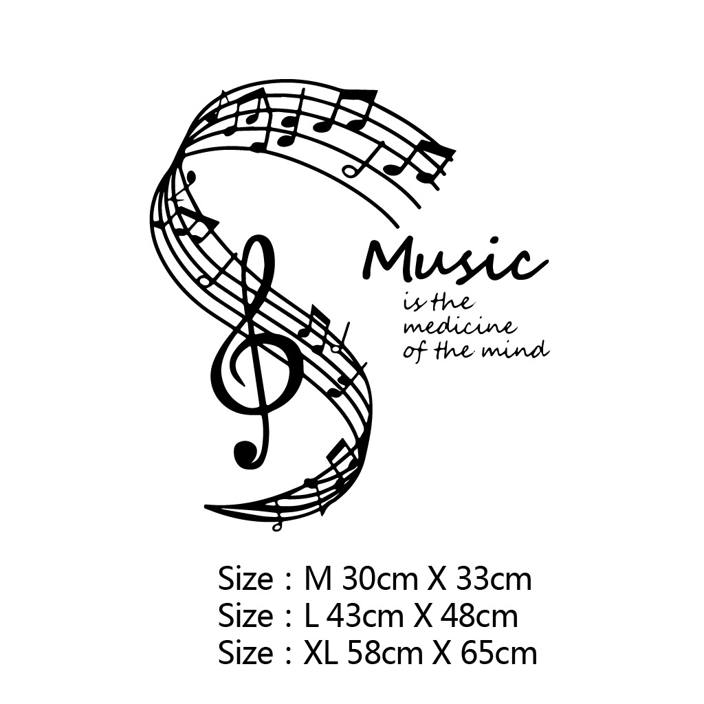 Music Note Wall Sticker Music Symbol Wall Art Decal Music Dance Room