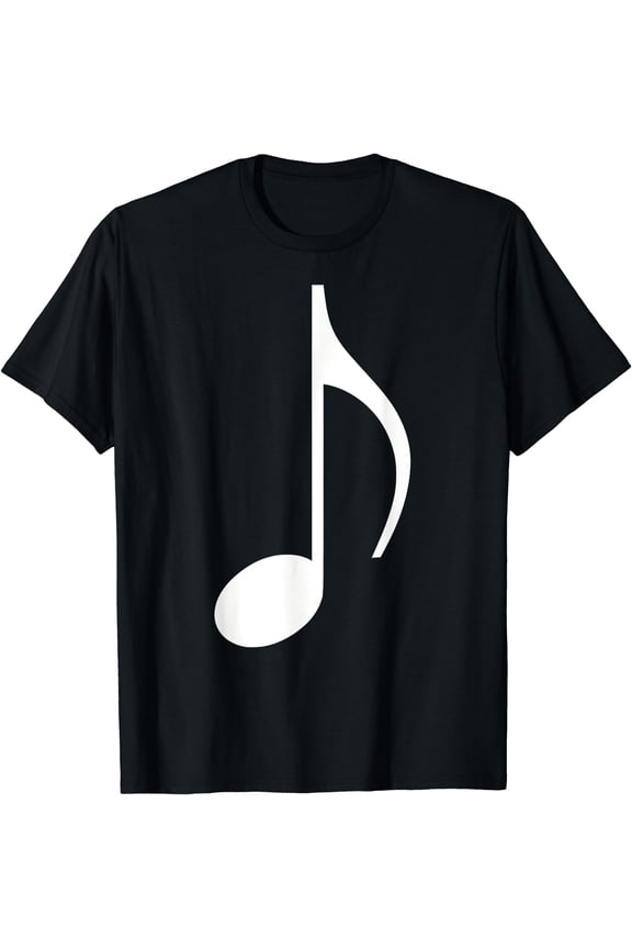 Music Note Women T-Shirt Black Large