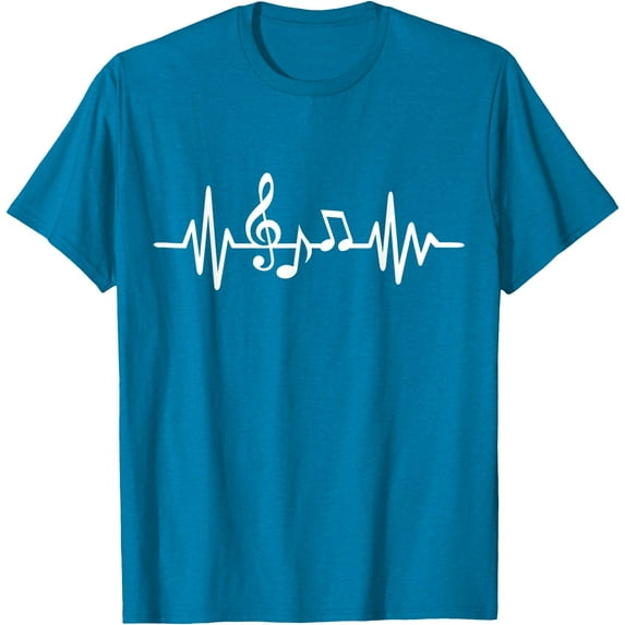 Music Note frequency Softstyle Unisex T-Shirt,Sapphire Color,Size XL