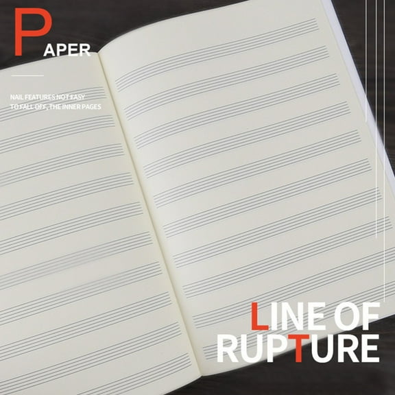 Music Notebook Blank Music Notebook Paper Music Notebook Staff Writing Paper Accessories Blank Book Manuscript