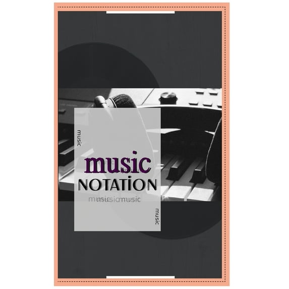Music Notebook : Music Notation (Paperback)