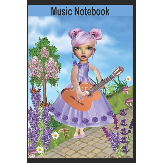 Music Notebook: Music Notebook for Girls (6X 9 for Girls), (Paperback)