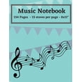 thumbnail image 1 of Music Notebook : Music Writing Notebook For Kids and Adults - Blank Sheet Music Notebook -Blank Manuscript Paper - Staff Paper Notebook - 8.5"x11" - 125 Pages (Paperback), 1 of 1
