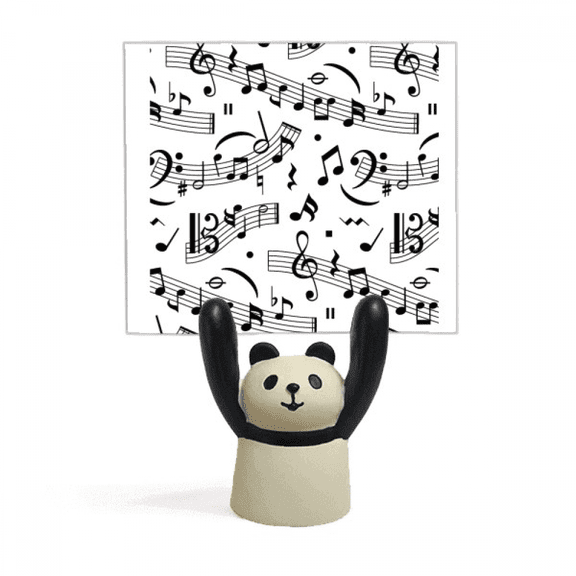 Music Notes And Bars Art Deco  Fashion Memo Holder Cartoon Animal Panda Stand Decoration