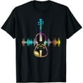 thumbnail image 1 of Music Notes Classical Musician Violin Player Gift Violin T-Shirt, 1 of 3