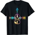 thumbnail image 1 of Music Notes Classical Musician Violin Player Gift Violin T-Shirt, 1 of 5