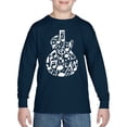 thumbnail image 1 of Music Notes Guitar - Boy's Word Art Long Sleeve T-Shirt, 1 of 2