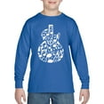 thumbnail image 1 of Music Notes Guitar - Boy's Word Art Long Sleeve T-Shirt, 1 of 2