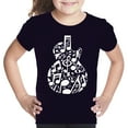thumbnail image 1 of Music Notes Guitar - Girl's Word Art T-Shirt, 1 of 2