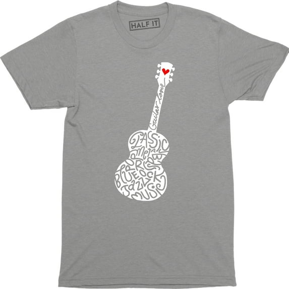 Music Notes Guitar Lover - Player Musician Design Men's T-Shirt
