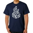 thumbnail image 1 of Music Notes Guitar - Men's Word Art T-Shirt, 1 of 2