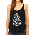thumbnail image 1 of Music Notes Guitar - Women's Premium Word Art Flowy Tank Top, 1 of 2