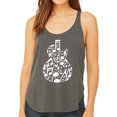 thumbnail image 1 of Music Notes Guitar - Women's Premium Word Art Flowy Tank Top, 1 of 2