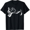 thumbnail image 1 of Music Notes Keyboard Pianist Classical Musician Piano T-Shirt, 1 of 4
