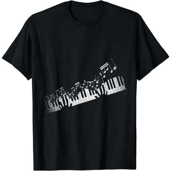 Music Notes Musical Instrument Pianist Gift Idea Piano T-Shirt mens t shirt,black,women,funny,misfits,men,journey