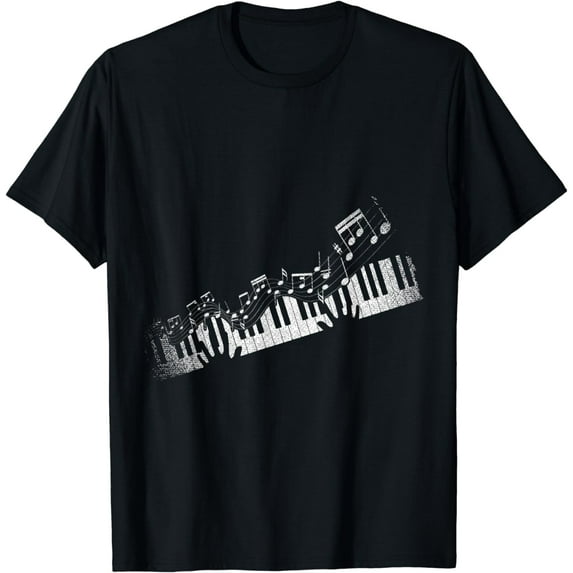 Music Notes Musical Instrument Pianist Gift Idea Piano T-Shirt