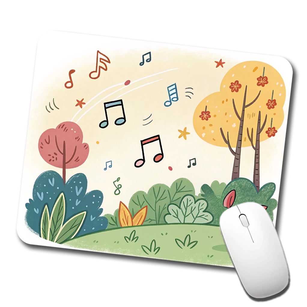 Notes Mouse Pad Music Notes Musical Musician Mouse Pad Low Profile Gaming Mat - Walmart.com